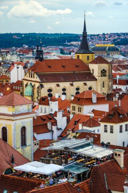 Prag, Çek Cumhuriyeti: Eski Şehir Sarayı 'ndan güzel manzara