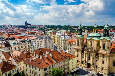 Prag, Çek Cumhuriyeti: Eski Şehir Sarayı 'ndan güzel manzara