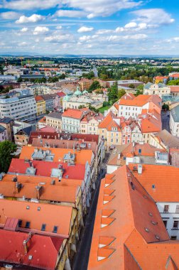 Hradec Kralove, Çek Cumhuriyeti: Kutsal Ruh Katedrali ve Büyük Meydan 'daki Beyaz Kule