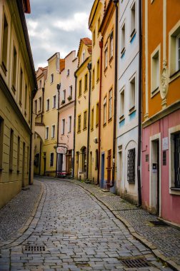 Pardubice, Çek Cumhuriyeti: Pardubice 'nin merkezinde dar bir sokak 