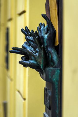 Prag, Çek Cumhuriyeti - Prag 'daki Narodni Caddesi' ndeki Kadife Devrim Anıtı