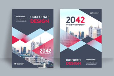 Şirket Kitap Kapağı Tasarım Şablonu A4 'te. Broşür, Yıllık Rapor, Dergi, Poster, İş Sunumu, Portföy, Flyer, Banner, Web Sitesi.