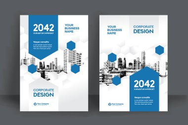 Şirket Kitap Kapağı Tasarım Şablonu A4 'te. Broşür, Yıllık Rapor, Dergi, Poster, İş Sunumu, Portföy, Flyer, Banner, Web Sitesi.