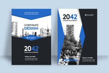Şirket Kitap Kapağı Tasarım Şablonu A4 'te. Broşür, Yıllık Rapor, Dergi, Poster, İş Sunumu, Portföy, Flyer, Banner, Web Sitesi.