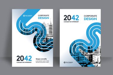 Şirket Kitap Kapağı Tasarım Şablonu A4 'te. Broşür, Yıllık Rapor, Dergi, Poster, İş Sunumu, Portföy, Flyer, Banner, Web Sitesi.