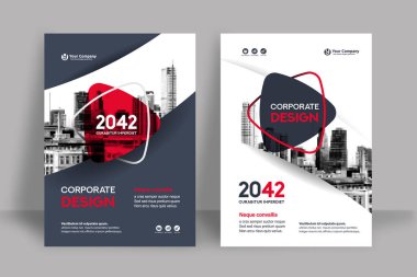 Şirket Kitap Kapağı Tasarım Şablonu A4 'te. Broşür, Yıllık Rapor, Dergi, Poster, İş Sunumu, Portföy, Flyer, Banner, Web Sitesi.