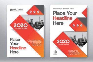 Şirket Kitap Kapağı Tasarım Şablonu A4 'te. Broşür, Yıllık Rapor, Dergi, Poster, İş Sunumu, Portföy, Flyer, Banner, Web Sitesi.