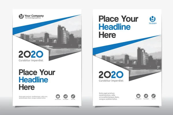 Corporate Book Cover Design Template Kan Worden Aangepast Aan Brochure — Stockvector