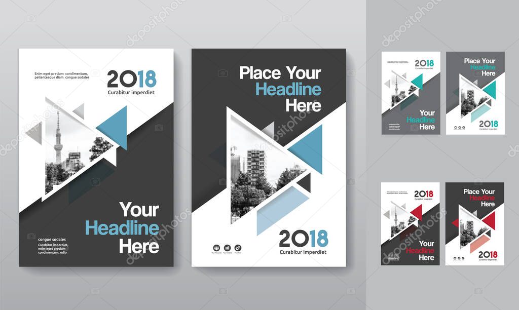 Corporate Book Cover Design Template in A4. Can be adapt to Brochure, Annual Report, Magazine,Poster, Business Presentation, Portfolio, Flyer, Banner, Website.