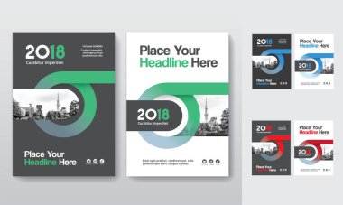 Şirket Kitap Kapağı Tasarım Şablonu A4 'te. Broşür, Yıllık Rapor, Dergi, Poster, İş Sunumu, Portföy, Flyer, Banner, Web Sitesi.