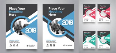 Şirket Kitap Kapağı Tasarım Şablonu A4 'te. Broşür, Yıllık Rapor, Dergi, Poster, İş Sunumu, Portföy, Flyer, Banner, Web Sitesi.