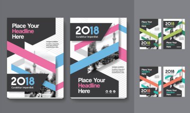 Şirket Kitap Kapağı Tasarım Şablonu A4 'te. Broşür, Yıllık Rapor, Dergi, Poster, İş Sunumu, Portföy, Flyer, Banner, Web Sitesi.
