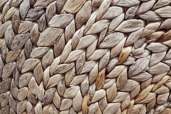 Muz yapraklarından yapılmış hasır mobilya dokusu