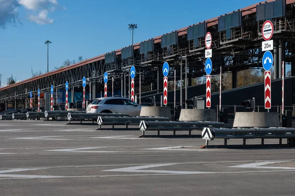 Portão Portagem Entrada Carro Moscou 2020 — Fotografia de Stock
