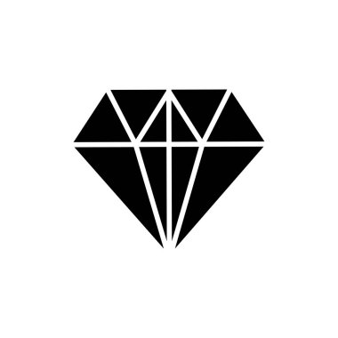 Elmas simgesi katı biçim vektörü