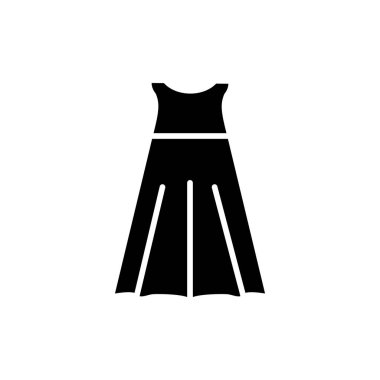 Gelinlik simgesi katı biçim vektörü