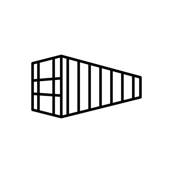 Коробка Стиль Контуру Піктограми Пакунка Вашого Дизайну — стоковий вектор