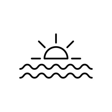 gündoğumu simgesi biçimi vektörü