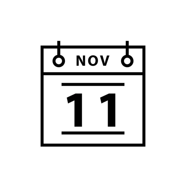 Calendar November Icon Your Design — Stock Vector
