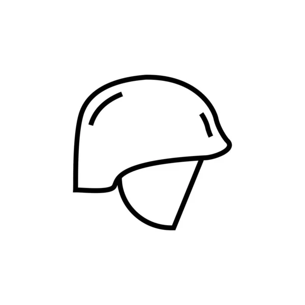Икона Военного Векторного Шлема — стоковый вектор