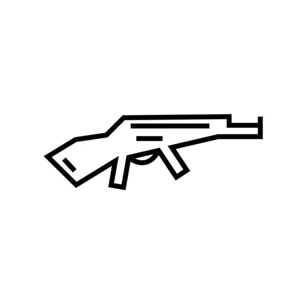 Arma Pistola Icono Vector Para Diseño Web Eps — Vector de stock
