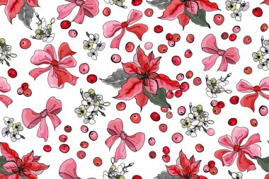 Noktalı çiçekli vektörsüz desen, tekstil için çiçek deseni