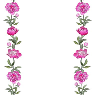 Kartvizit tasarımı için çiçek desenli çiçek çerçeveli kenar 