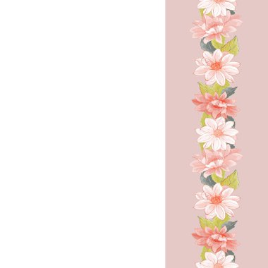 Kartvizit tasarımı için çiçekli çiçek çerçevesi kenarlığı 