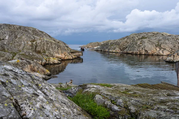 Weather Island takımadalarından güzel bir fotoğraf, İsveç 'in en batı noktası. — Stok fotoğraf