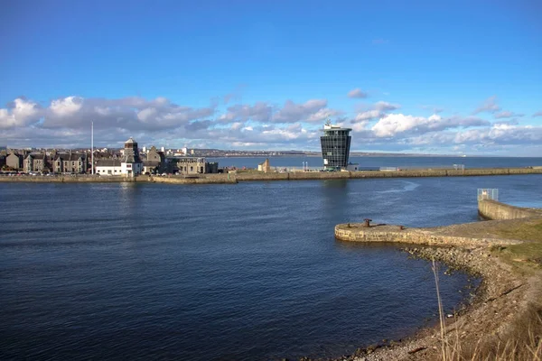 Port Aberdeen Paysage Urbain Écosse Royaume Uni — Photo