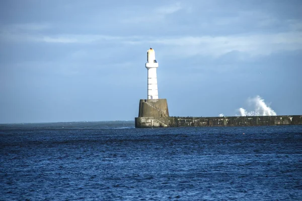 Aberdeen Lighthouse Σκωτία Ηνωμένο Βασίλειο — Φωτογραφία Αρχείου