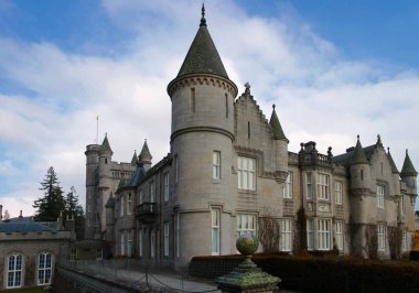 Balmoral Kalesi 'nin detayları. Aberdeenshire, İskoçya, İngiltere.