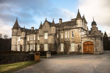 Balmoral Kalesi 'nin detayları. Aberdeenshire, İskoçya, İngiltere.
