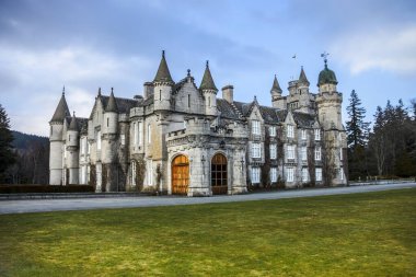 Balmoral Kalesi 'nin detayları. Aberdeenshire, İskoçya, İngiltere.