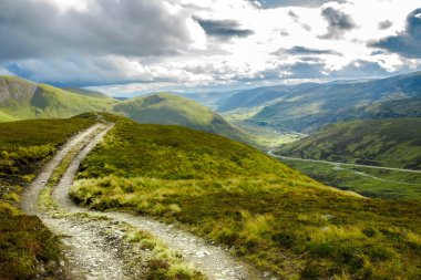 Cairngorms Ulusal Parkı 'nda yürüyüş parkurunda. Kraliyet Deeside 'da Braemar, Aberdeenshire, İskoçya, İngiltere. 
