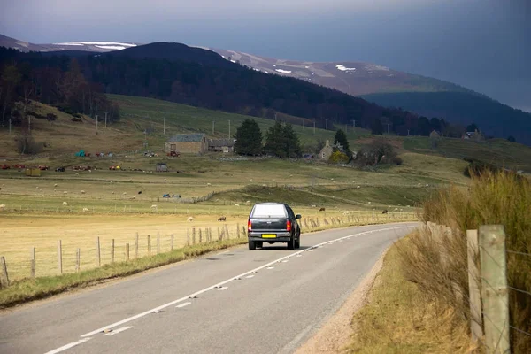 Uma Estrada Militar Braemar Royal Deeside Aberdeenshire Escócia Reino Unido — Fotografia de Stock