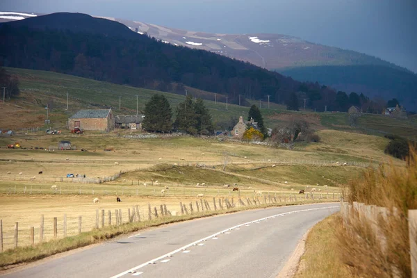 Uma Estrada Militar Braemar Royal Deeside Aberdeenshire Escócia Reino Unido — Fotografia de Stock