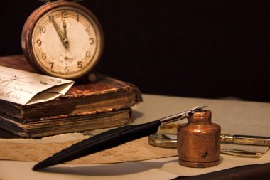 Klasik arka plan. Retro tarzı. Mektup konsepti gönderiliyor.