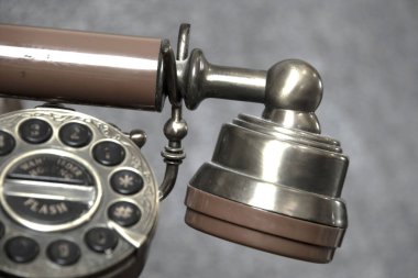 Close up of vintage telephone clipart