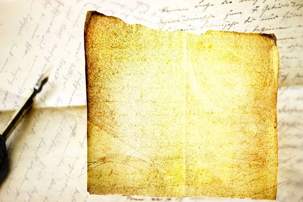 Antigo Manuscrito Carta Fundo — Fotografia de Stock