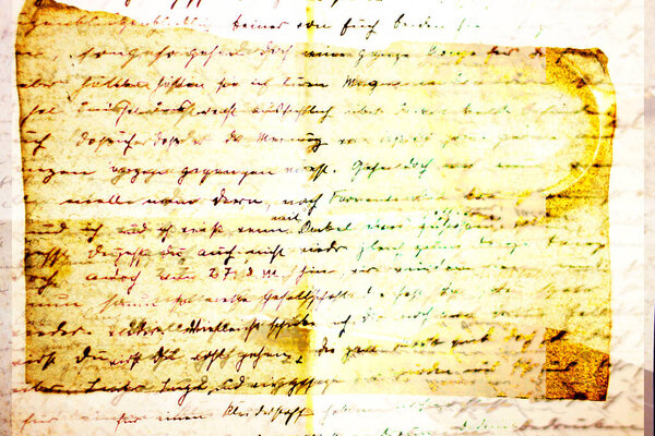 Old letter background manuscript.