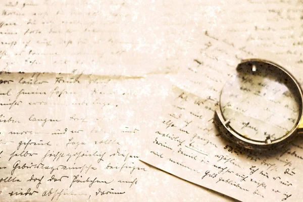 Old Letter Background Manuscript — Stock Photo, Image