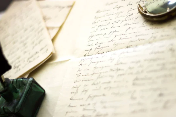 Old Letter Background Manuscript — Stock Photo, Image