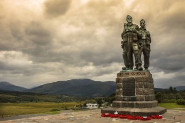 Komando Anıtı. Spean Köprüsü, İskoçya, İngiltere