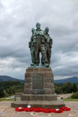 Komando Anıtı. Spean Köprüsü, İskoçya, İngiltere