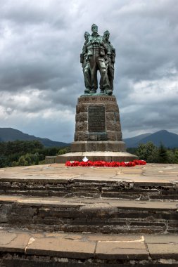 Komando Anıtı. Spean Köprüsü, İskoçya, İngiltere