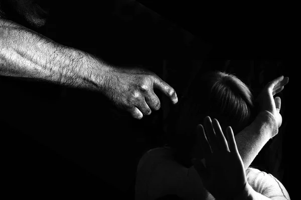 Fermare Violenza Contro Donne Concetto Violenza Domestica — Foto Stock