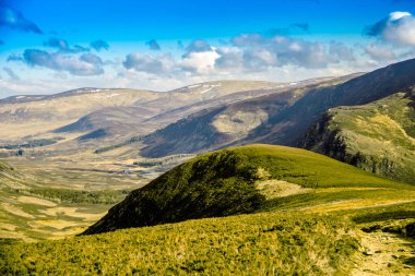 Glen Mark, Angus, İskoçya, İngiltere 'de. Cairngorms Ulusal Parkı.