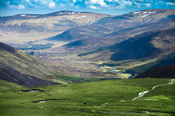 Glen Mark Angus Szkocja Wielka Brytania Park Narodowy Cairngorms — Zdjęcie stockowe