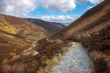 Cairngorms Ulusal Parkı Angus / Aberdeenshire, İskoçya, Birleşik Krallık. 